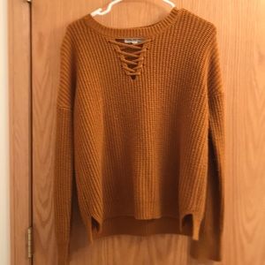 Dark orange sweater